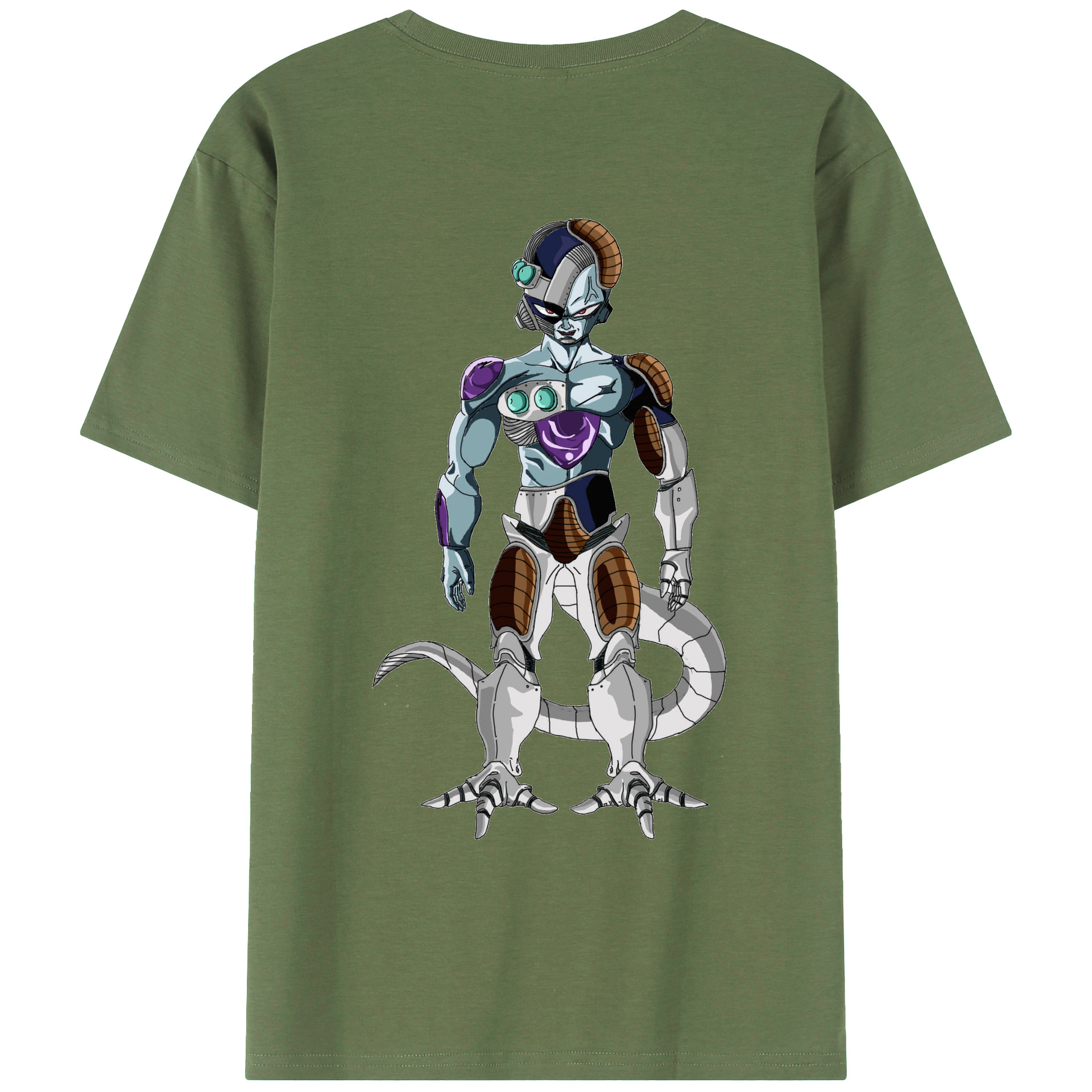 （画像用） ドラゴンボール クウラ DRAGON BALL Cooler Coora 綿100％ メンズ半袖Tシャツ（バックプリント） 通気性